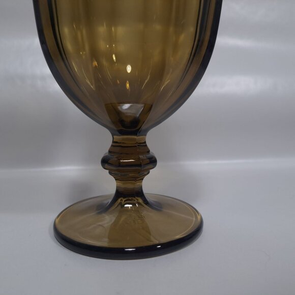 Libbey Gibraltar Duratuff Amber Ice Tea Water Goblet 7" Durable Glassware - Picture 5 of 9